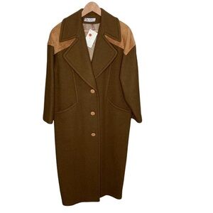 New Vtg Xibinia womens Wool Suede dress Coat 42
